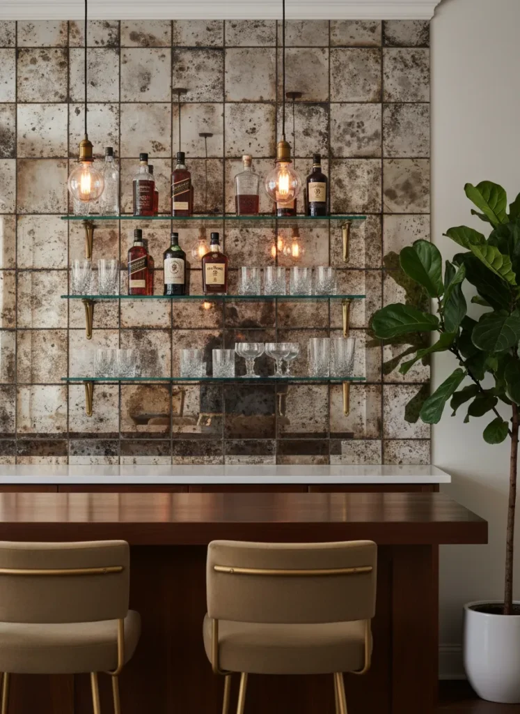 Antique Mirror Tiles