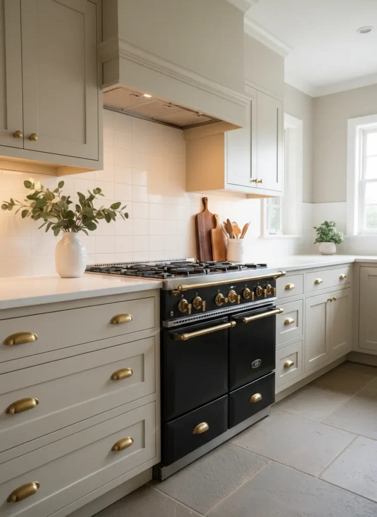 Black Range with Brass Hardware