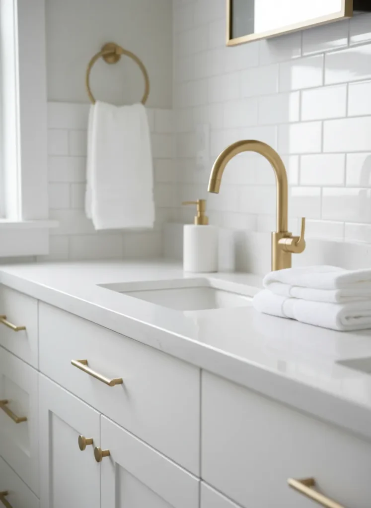 Brushed Gold Fixtures