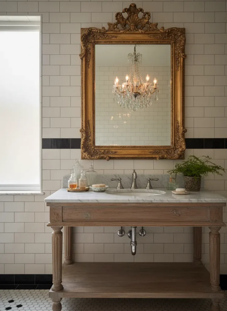 Hang an Ornate Statement Mirror