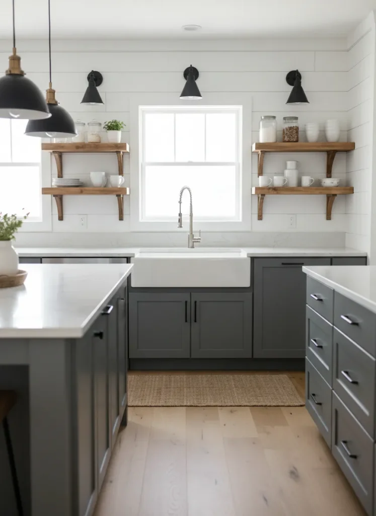 Horizontal White Shiplap