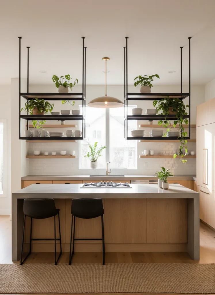 Industrial Black Metal Shelving