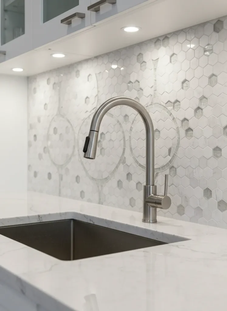 Intricate White Mosaic Mix