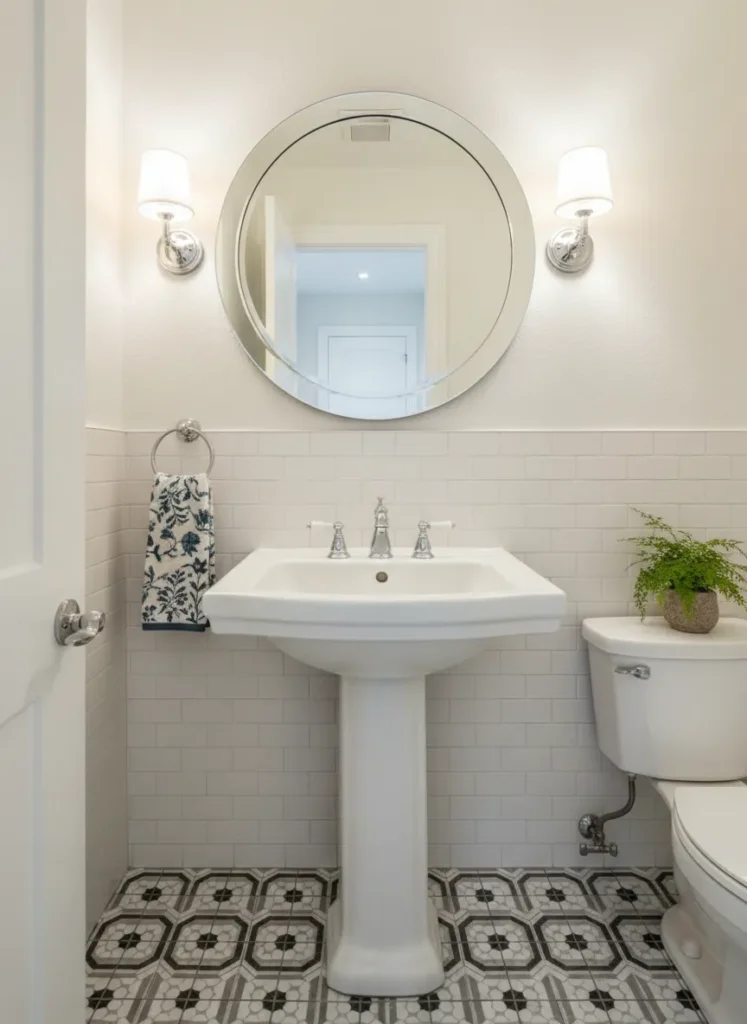 Minimalist Pedestal Sink