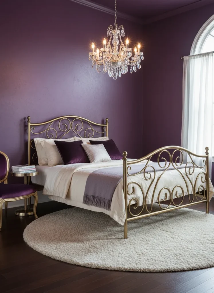 Plum and Gold Elegance