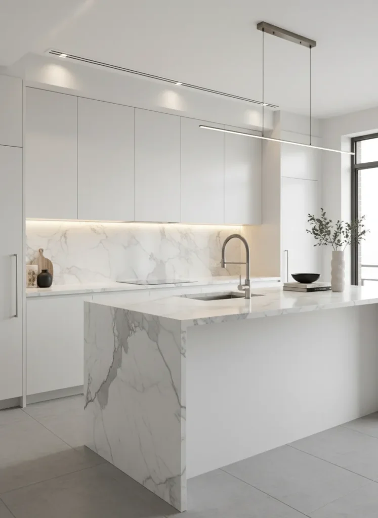 Seamless White Marble Slab