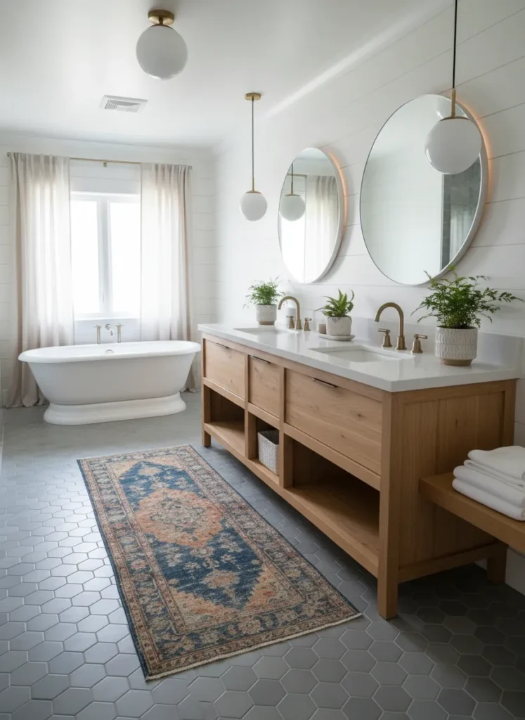 Soften the Floor with a Vintage Rug