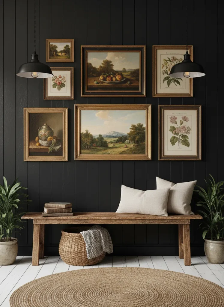 Textured Black Shiplap