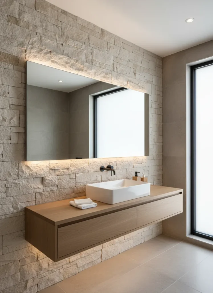 Textured Stone Accent Walls