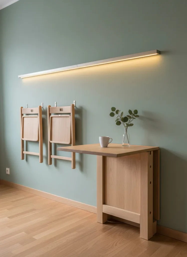 Wall-Mounted Drop-Leaf Tables