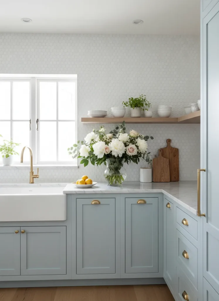 White Penny Round Tiles