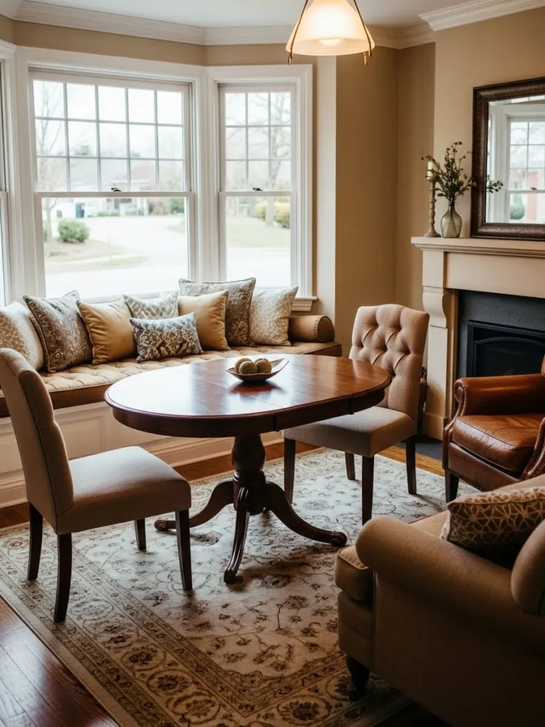 Window Seat Dining Layout