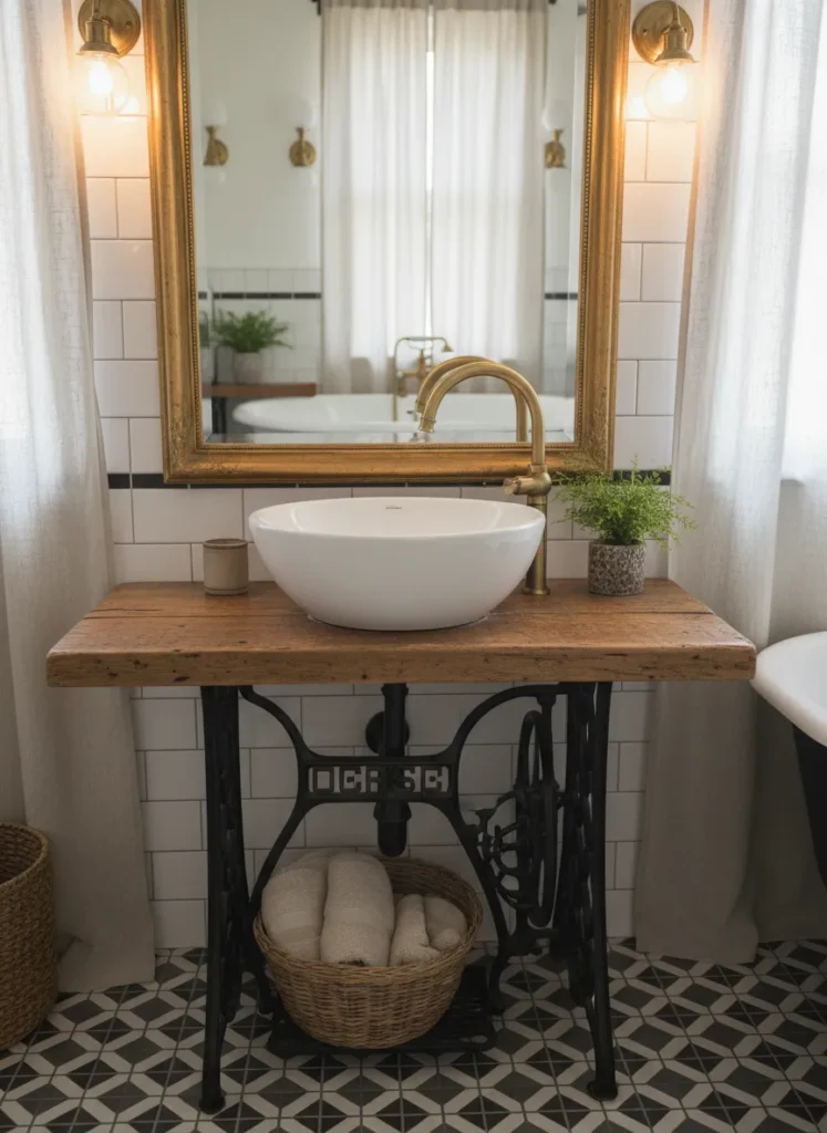 Antique Sewing Machine Base