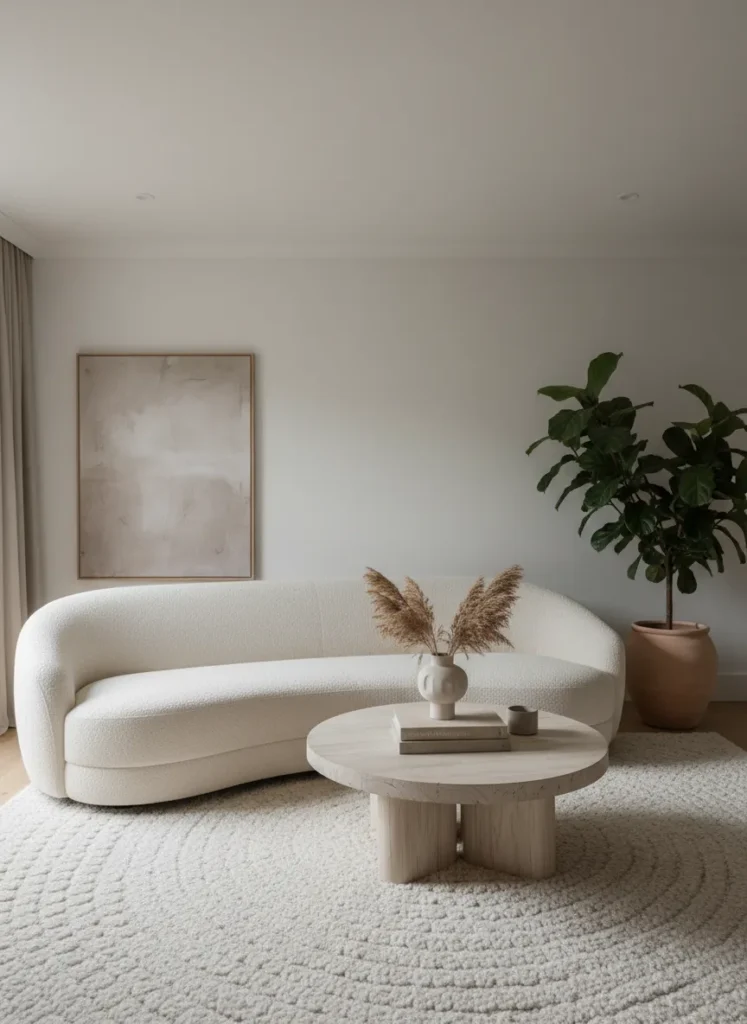 Architectural Curved Sofa