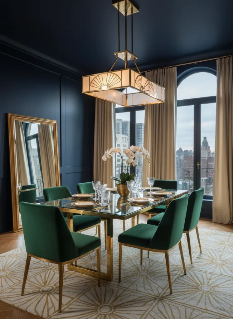 Art Deco Brass Fixture