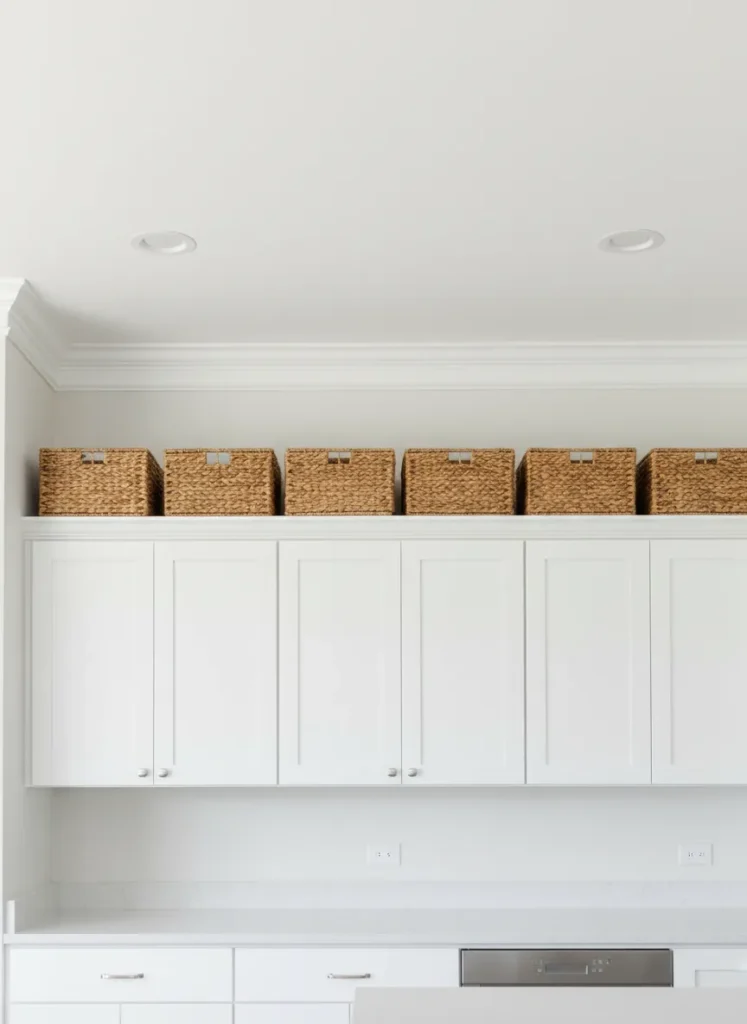 Basket Storage Above Cabinets