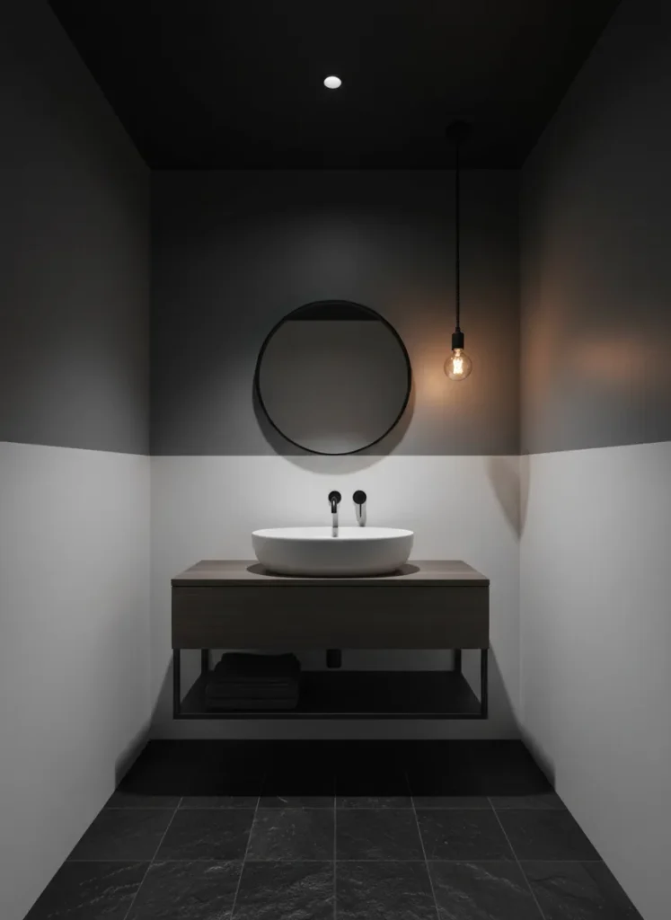 Black Ceiling and Floors