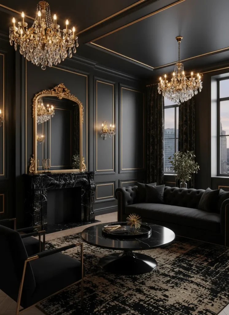 Black and Gold Color Palette