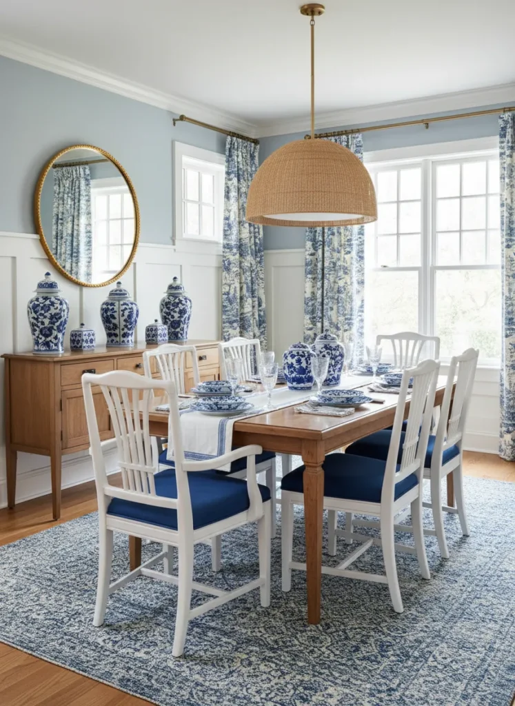 Blue and White Porcelain Theme