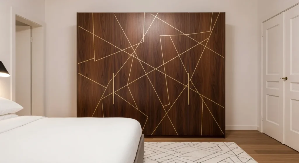 Brass Inlay Wardrobe