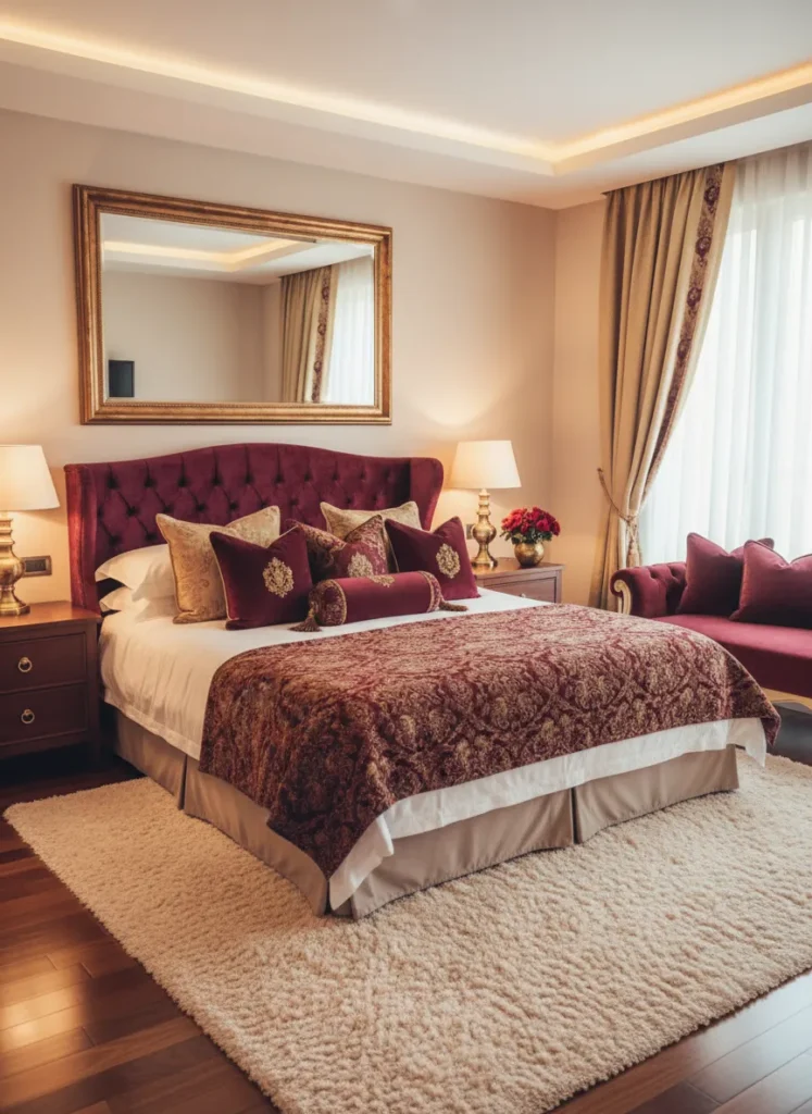 Burgundy and Gold Palette