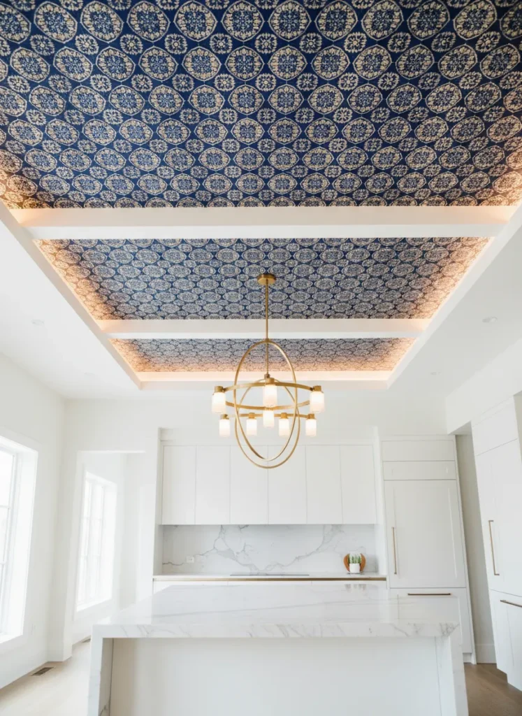 Ceiling Wallpaper Accents