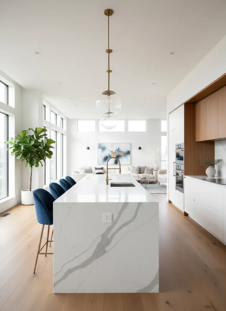 Central Island with Social Seating