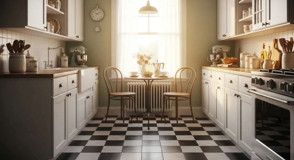 Classic Checkerboard Flooring