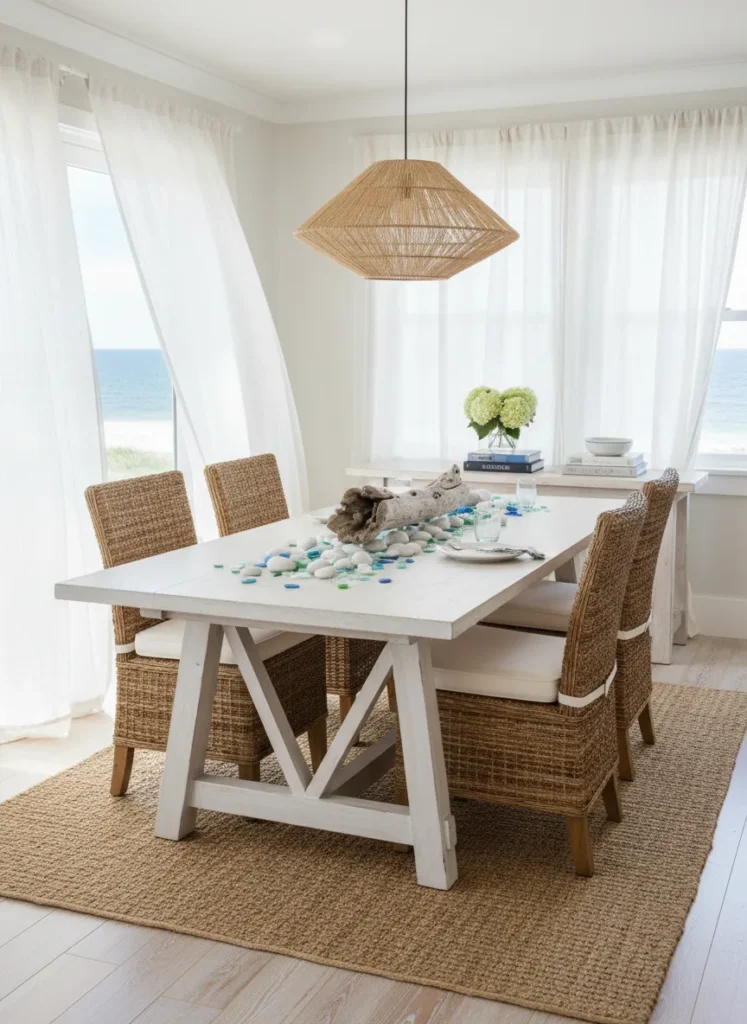 Coastal Driftwood and Stones