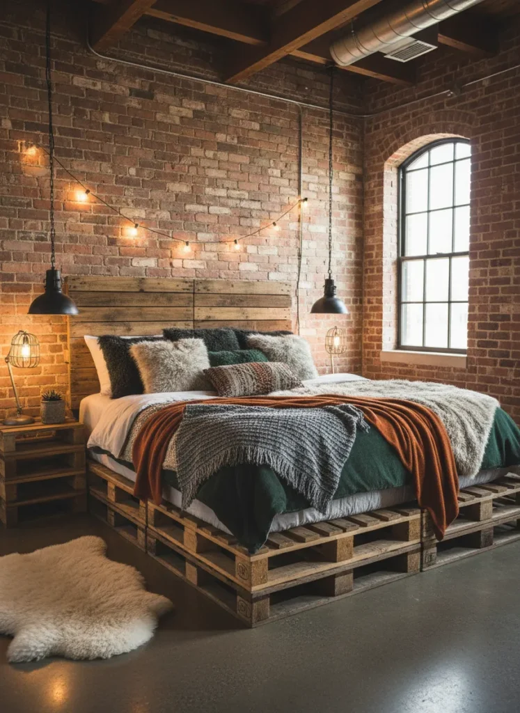 DIY Pallet Bed Frame
