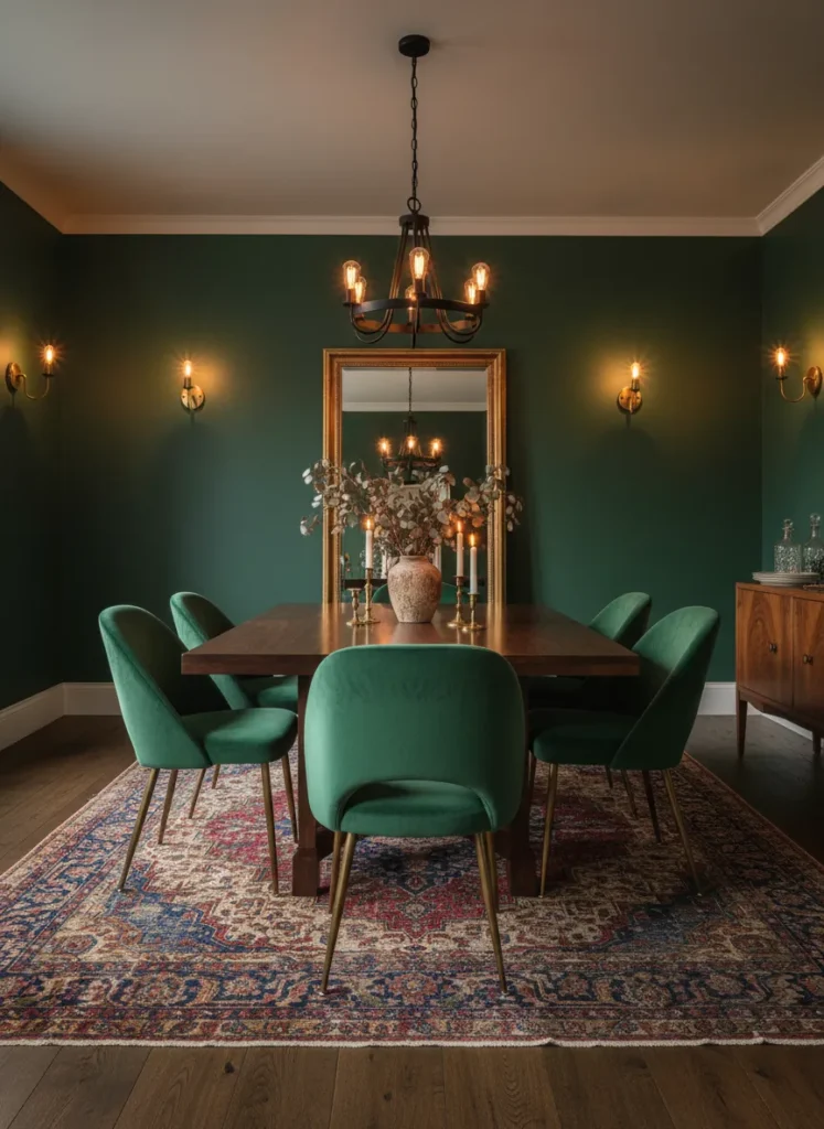 Deep Emerald Green Velvet