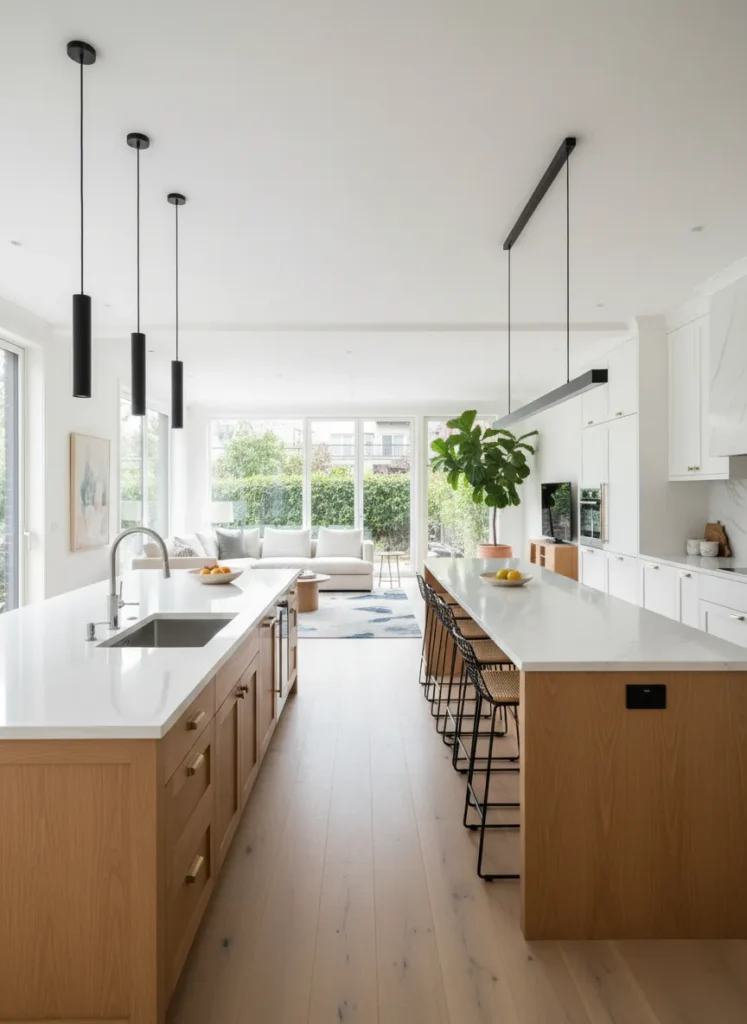 Double Kitchen Islands