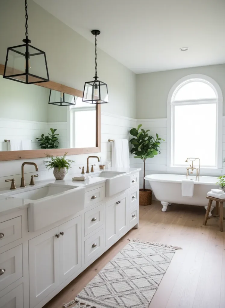 Double Sink Farmhouse Vanity
