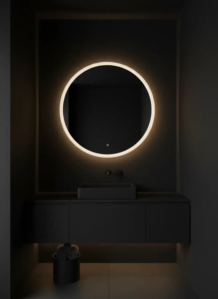 Dramatic Backlit Mirror