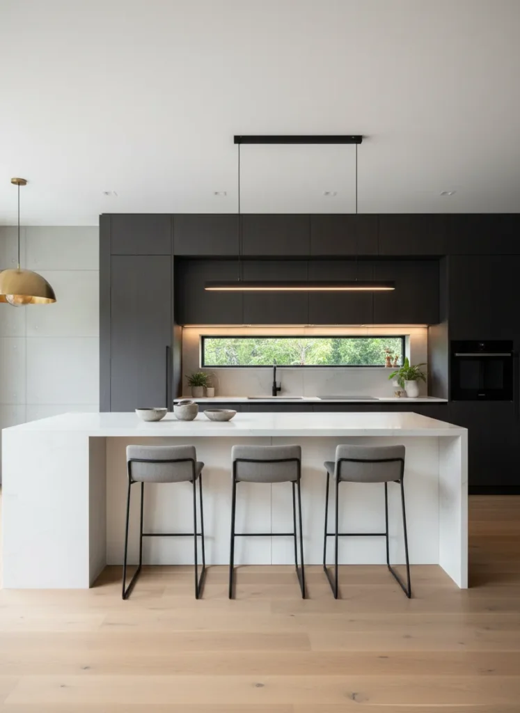 Dramatic Waterfall Countertops