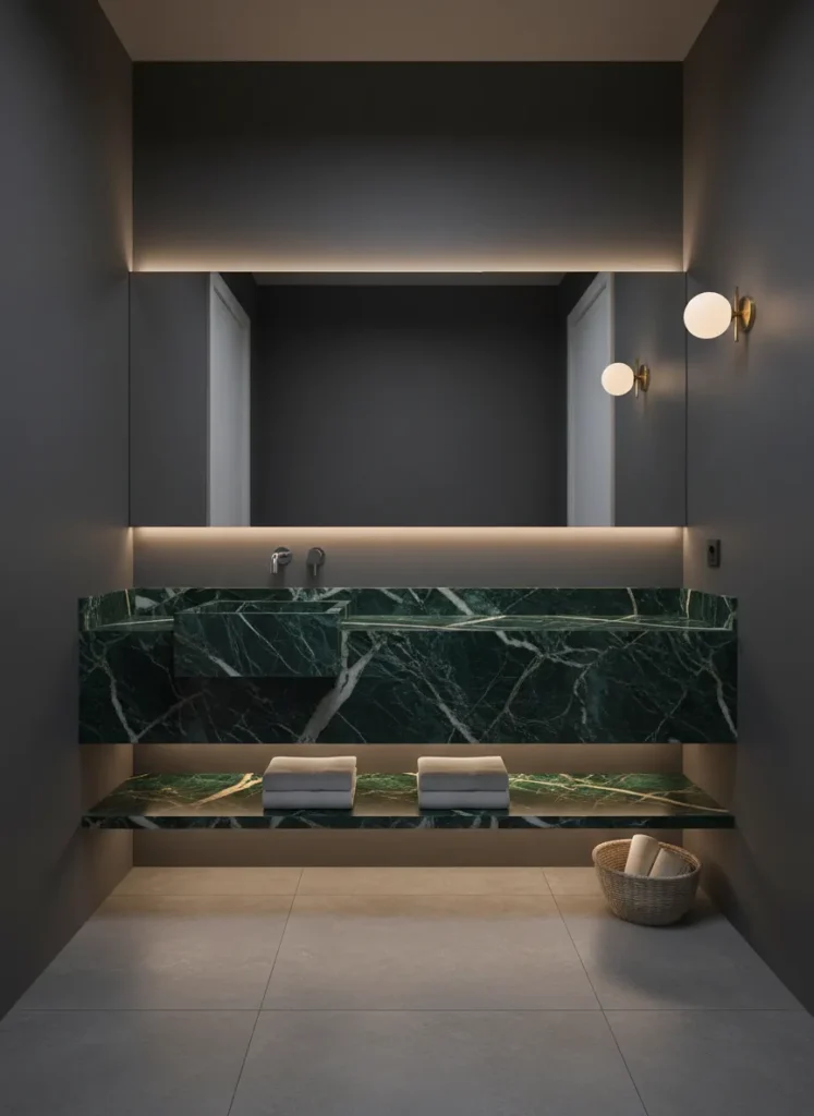 Emerald Green Marble Vanity