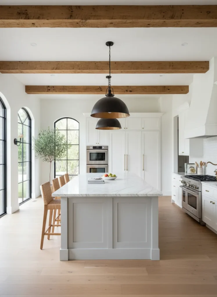 Exposed Wooden Beams
