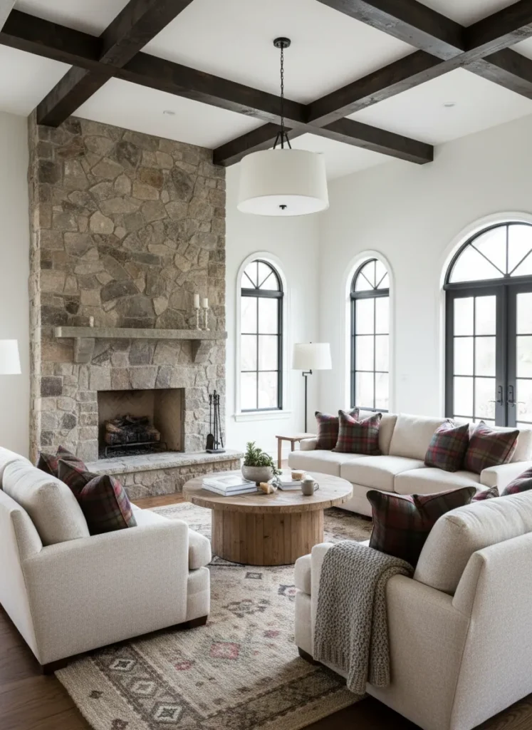 Exposed Wooden Ceiling Beams