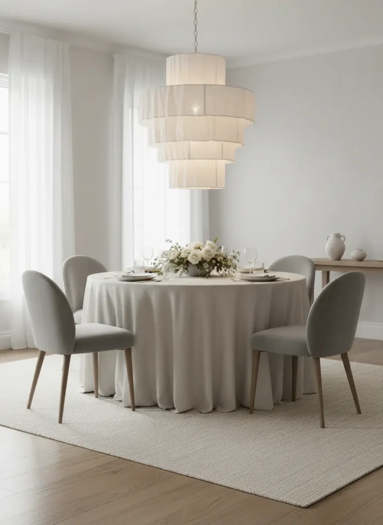 Fabric Tiered Chandelier