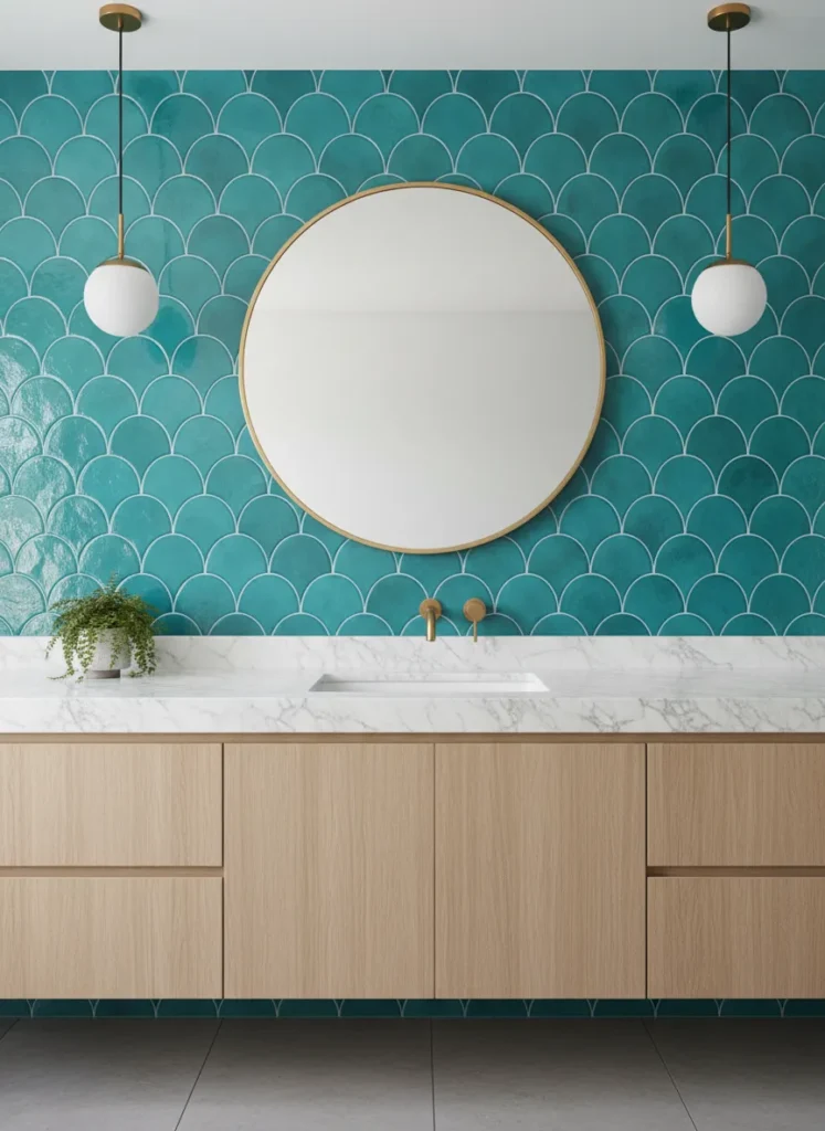 Fish Scale Mermaid Tiles
