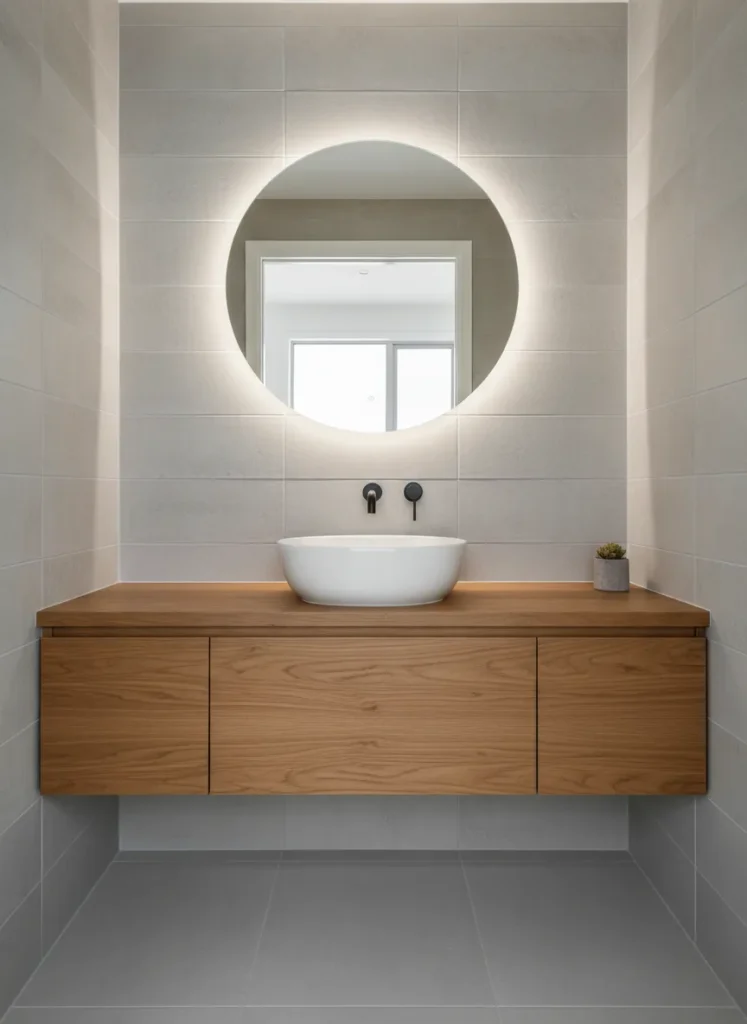 Floating Wood Vanity