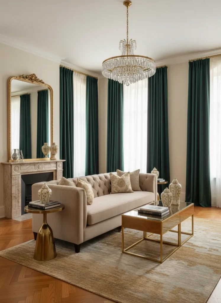 Floor-to-Ceiling Velvet Elegance