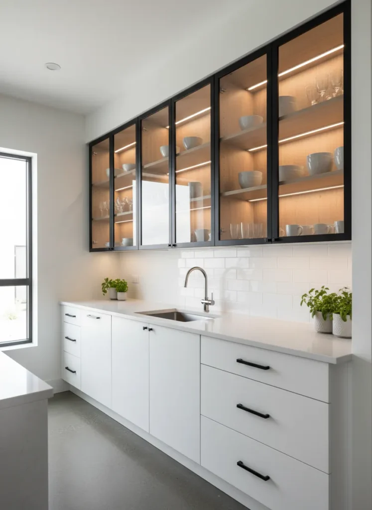 Glass Front Cabinetry