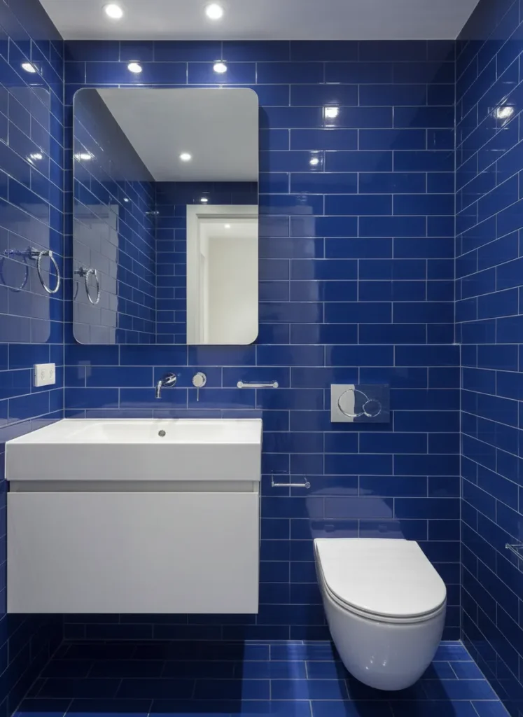 Glossy Cobalt Tiles