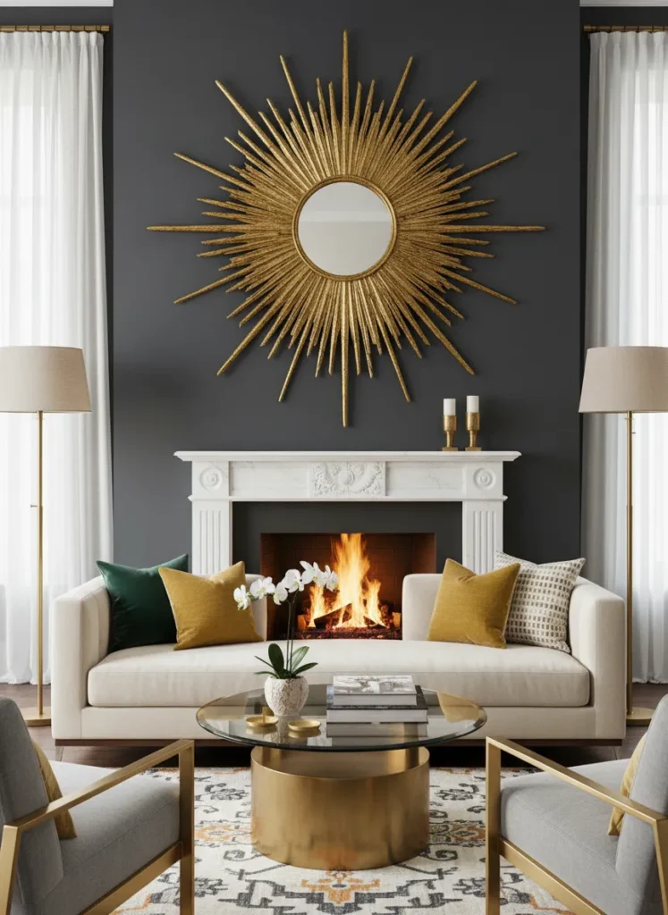 Gold Sunburst Mirror