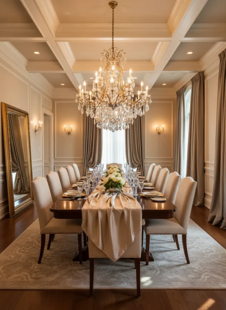 Grand Crystal Chandelier Centerpiece