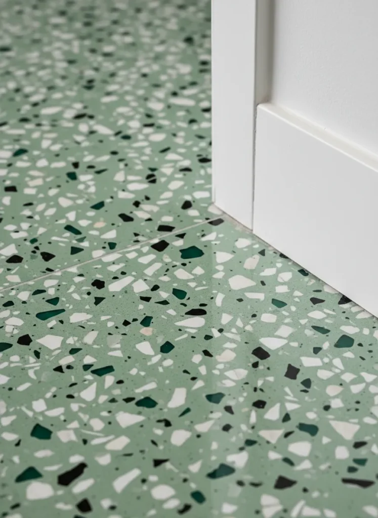 Green Terrazzo Flooring