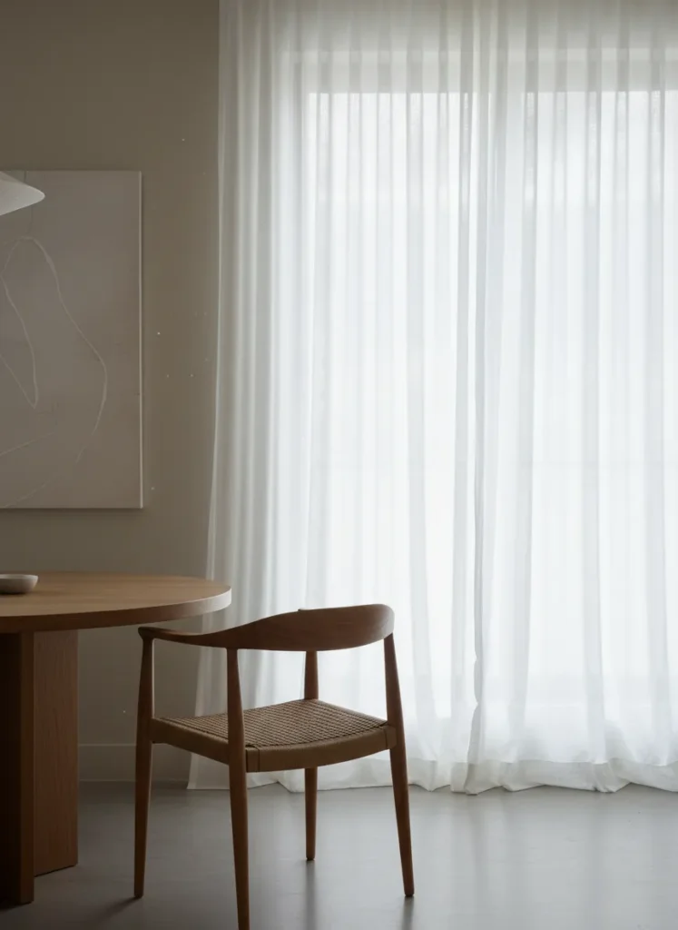 Hang Sheer Linen Drapes