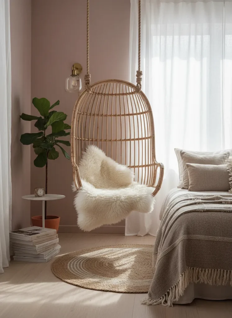 Hanging Rattan Swing Chair
