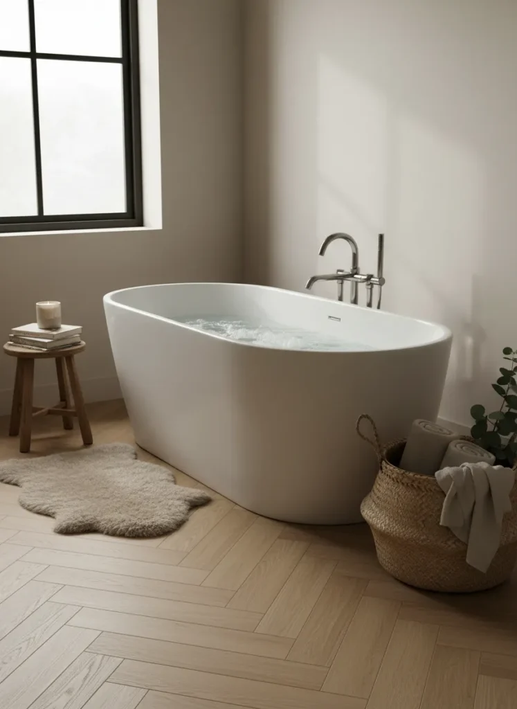 Herringbone Wood Look Porcelain